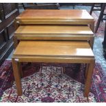 Gordon Russell, a nest of three vintage teak occasional tables,