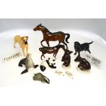 A Royal Doulton model of Spirit of Fire, no 2829 to/w Mare, facing right, head up, no 1991,