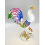 A Vista Alegre - Portuguese porcelain model of 'Pintade a Mao' (cockerel),