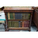 A Victorian mahogany small open low bookcase,