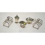 A pair of silver four-division toast racks, Atkin Bros.