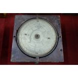 A Bain & Ainsley's 1509 Pelorus compass in teak box (lacking vanes),