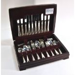 A canteen of EPNS bead-edge flatware and cutlery - little used