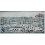 ** Laurence Stephen Lowry (1887-1976) - 'Peel Park', print, pencil signed to lower right margin,