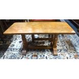 Wilf 'Squirrel Man Hutchinson' oak coffee table,