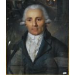 Daniel Caffe (1756-1815) - Portrait of a gentleman, pastel, signed,