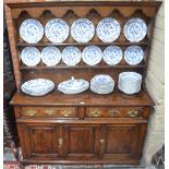 A George III oak dresser,