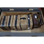 Six 1880 pattern Azimuth circles in wooden boxes