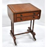 A 19th century crossbanded satinwood occasional table,