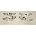 A set of four pierced silver oval bonbon dishes, Henry Atkins, Sheffield 1927, 4.