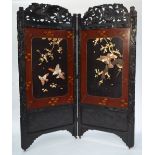 A two leaf Japanese screen,
