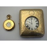 A gilt metal half-hunter pocket watch by the British Watch Co Ltd, London,