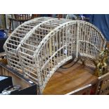 An East Anglian rustic poultry cadge (cage) of arched form (to be carried on back or on horse),