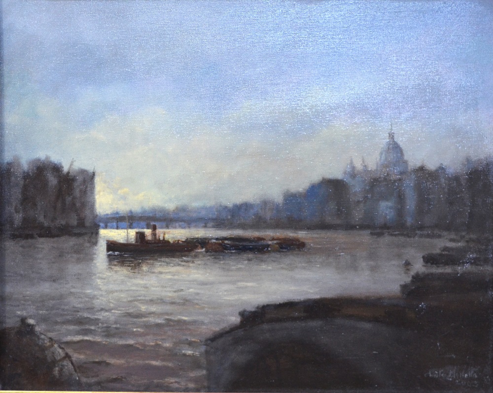 Charles Manetta - 'Old Father Thames', oil on canvas, signed lower right and dated 2003,