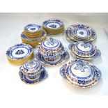 A Mintons Victorian Imari decorated dinner service comprising 12 x 26 cm diam; 10 x 23 cm plates;