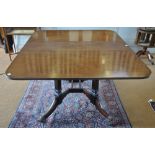 A George III mahogany 'Cumberland' action dining table,