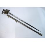 An Edwardian Northumberland Fusiliers officers sword by Henry Wilkinson,