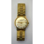 A gentleman's 9ct gold wristwatch by JW Benson,