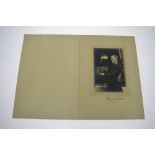 A late 19th century portrait photograph of Robert Fisher, autographed,