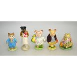 Five Beswick Beatrix Potter figures - all BP2 - Gold oval backstamp - Pigling Bland;