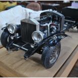 A Pocher 1/8 scale model A scale model Rolls Royce Phantom II drop head secanda coupe (part