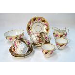 A Worcester Barr Flight & Barr period part tea service, circa 1807-13,