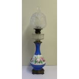 A 19th century oil lamp,