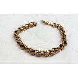 A 9ct yellow gold fancy link bracelet approximately 23 grams,