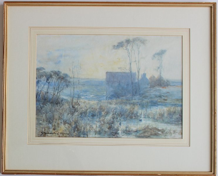 John Maclauchlan Milne
A watermill
Watercolour
Signed
34 x 49cm - Image 2 of 4