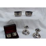 A pair of Victorian silver table salts,