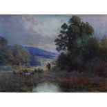 Frank Corbyn Price
A shepherd and sheep in a landscape
Watercolour
Signed
13.