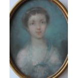 19th century British School
Head and shoulders study of a lady
Pastels
Oval 39 x 30.