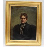 V Menard
Head and shoulders portrait of a lady
Oil on canvas
Signed and dated 1909
39 x 30cm