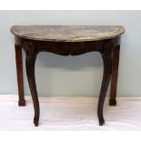 A 19th century mahogany side table,