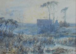 John Maclauchlan Milne
A watermill
Watercolour
Signed
34 x 49cm