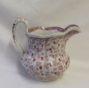 A Baker Bevan and Irwin Vine pattern pottery jug,