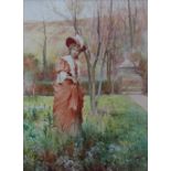 Alfred Augustus Glendening Jnr
'The Squire's Daughter'
Watercolour
Initialled and dated 1895
J S