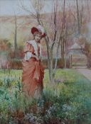 Alfred Augustus Glendening Jnr
'The Squire's Daughter'
Watercolour
Initialled and dated 1895
J S