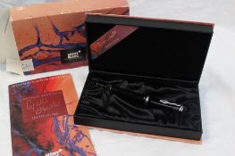 An Agatha Christie Limited Edition Writers series Mont Blanc fountain Pen,