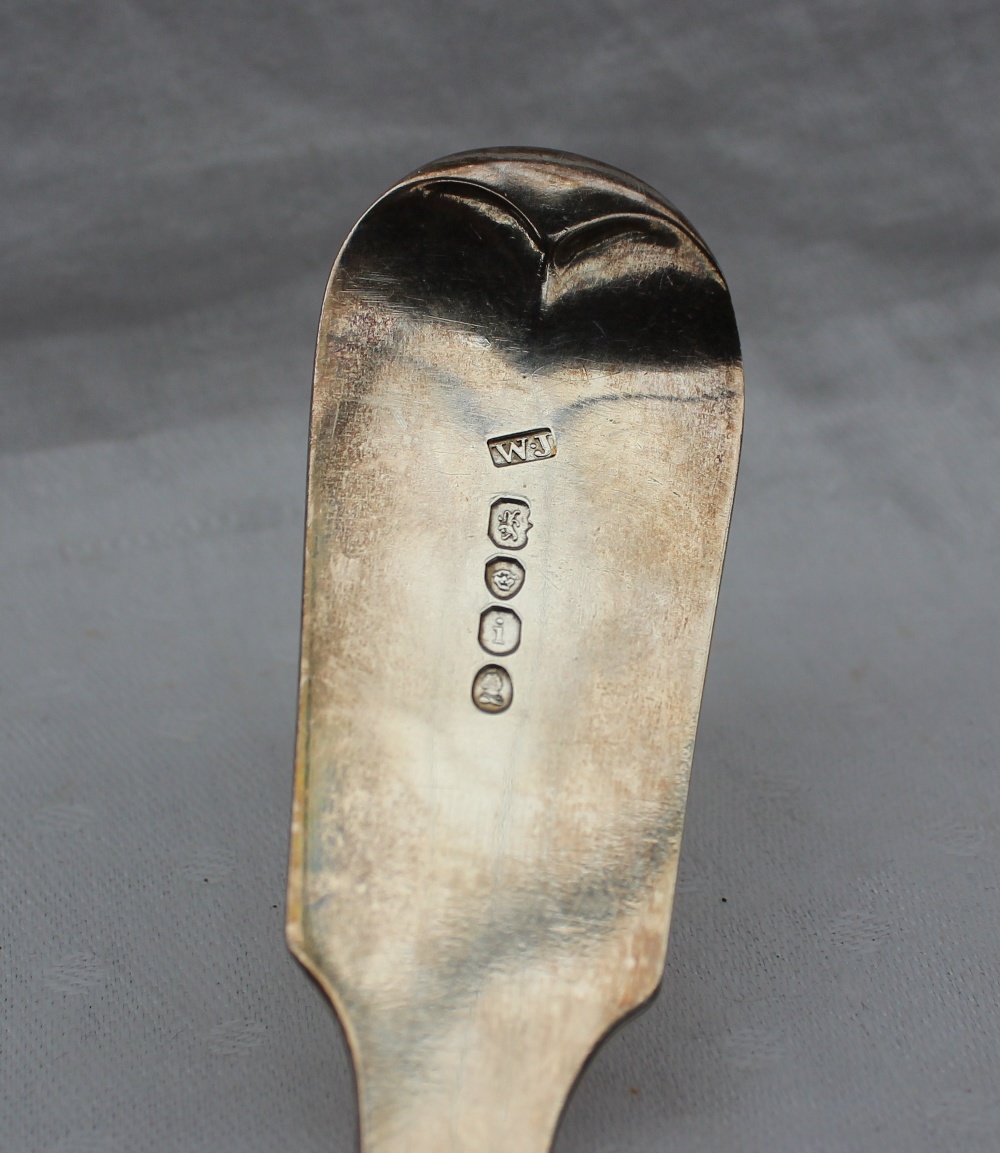 A George IV silver fiddle pattern serving spoon, London, 1824, possibly William Johnson, - Image 2 of 2