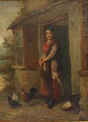 W H Weatherhead
A figure standing in a cottage door 
Oil on Canvas
Signed
59 x 44cm