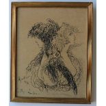 E Girardin
Les "Elles"
Pen and ink
Signed and dated 1898
36.5 x 28.
