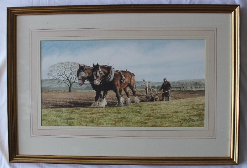 David Sque
Shire horses ploughing
Watercolour
Signed
27 x 52cm - Image 2 of 4