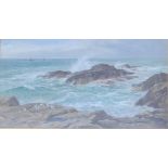 Attributed to William Henry Borrow
Stormy Sea
Oil on Canvas
Initialled and dated 1888
22.