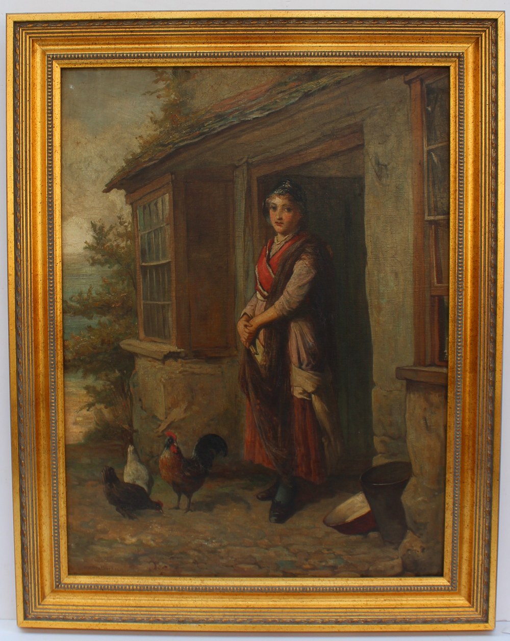 W H Weatherhead
A figure standing in a cottage door 
Oil on Canvas
Signed
59 x 44cm - Image 2 of 4