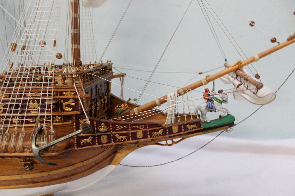 A scratch built model of the war ship The Royal Sovereign, - Image 2 of 4