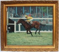Roma
Pat Eddery on "Stratford East" out of Derby winner Blakeney
Oil on canvas
Signed
49.5 x 59.