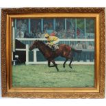 Roma
Pat Eddery on "Stratford East" out of Derby winner Blakeney
Oil on canvas
Signed
49.5 x 59.