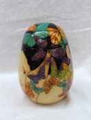 A Dennis China Works pottery trial 1 vase and cover decorated in the Black Butterfly pattern,