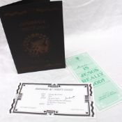 An Institute of Islamic Information and Education leaflet signed by Muhammad Ali together with an